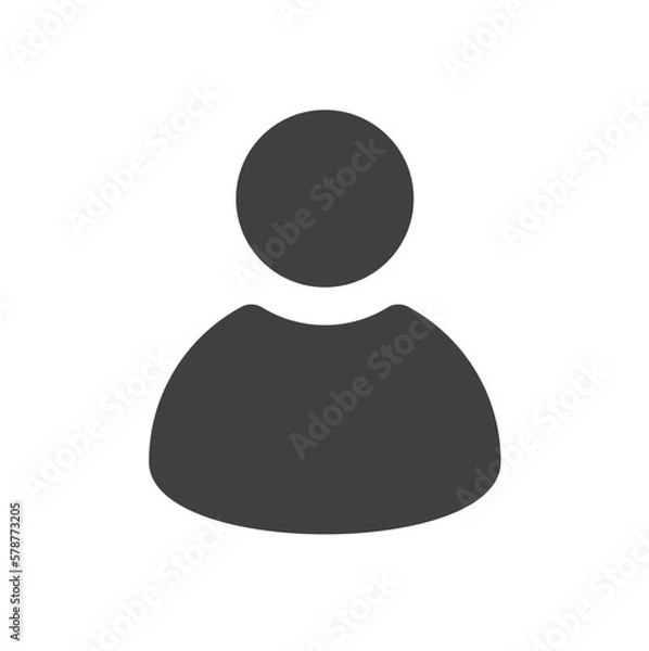 Obraz One man - silhouette, icon, vector.