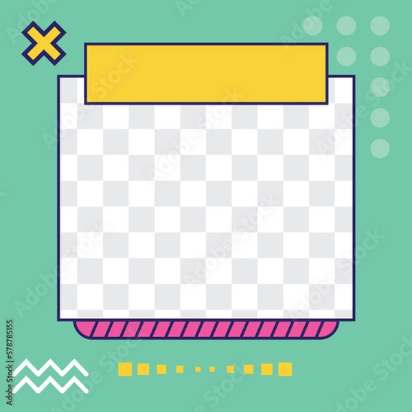 Obraz Template feed pop art Social media Square