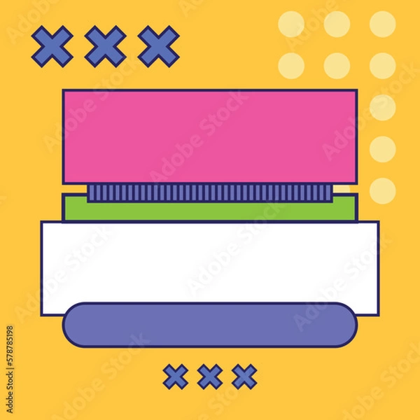 Obraz Template feed pop art Social media Square