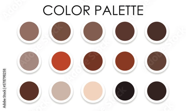 Obraz Spring bright color palette. Vector illustration