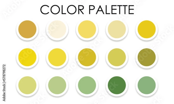 Obraz Spring bright color palette. Vector illustration