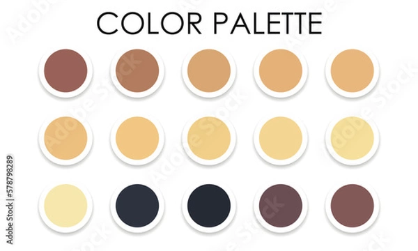 Obraz Spring bright color palette. Vector illustration