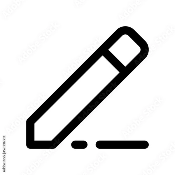 Fototapeta pencil icon for your website design, logo, app, UI. 