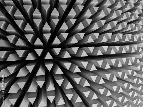 Obraz Abstract triangular 3d shapes background 