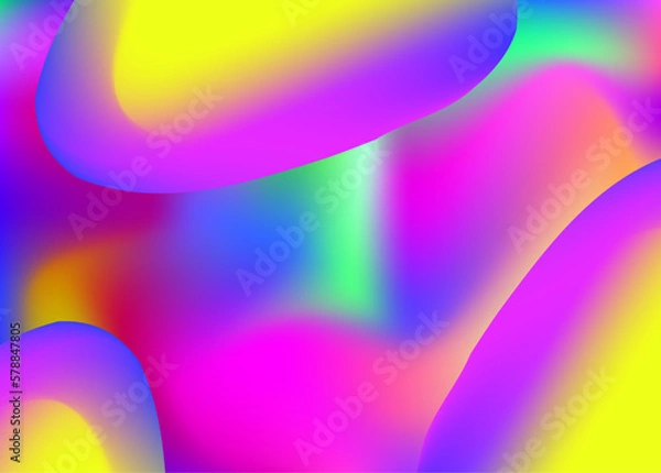 Fototapeta Liquid fluid background with dynamic elements and shapes.