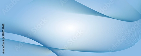 Obraz ブルーの水の流れのようなウェーブ背景