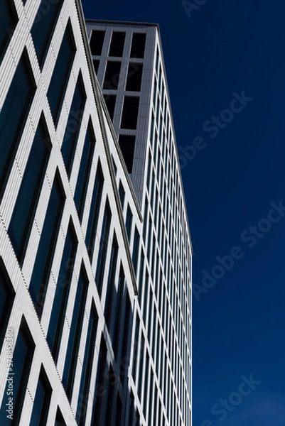 Obraz Linköping city new building, Withe house, modern office building in the city