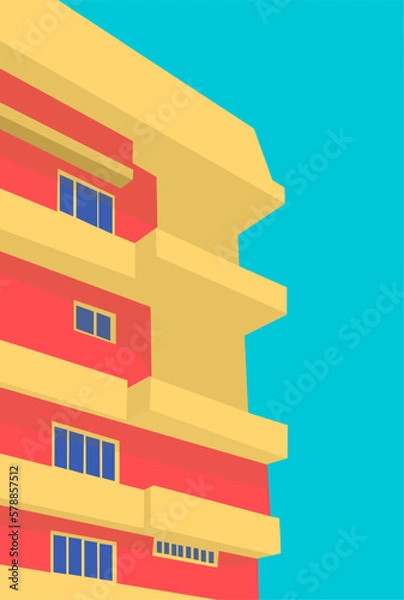 Obraz background with houses