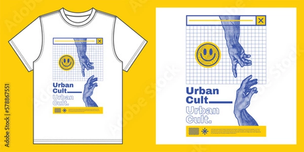 Obraz Streetwear design and poster design urban surrealism style for t-shirt and print art