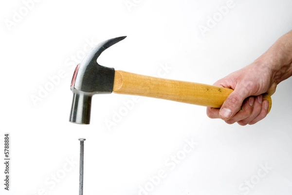 Obraz hitting a nail