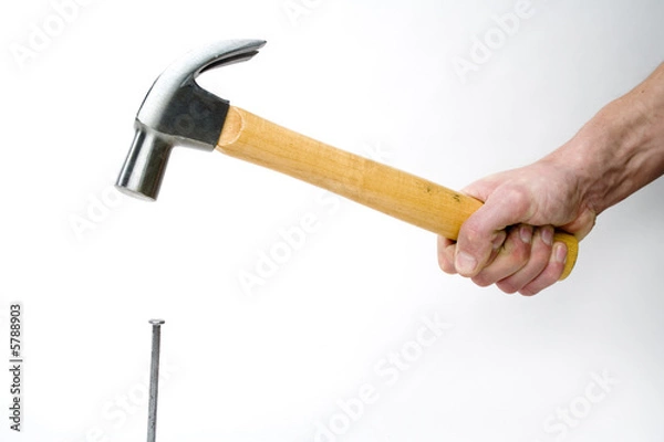 Obraz hammer a nail
