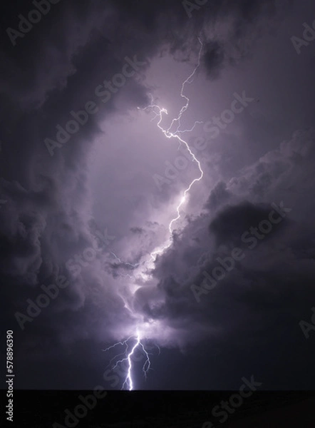 Obraz lightning in the storm