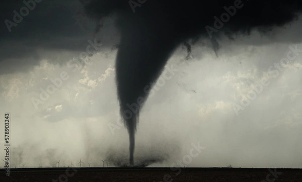 Obraz tornado silhouette 