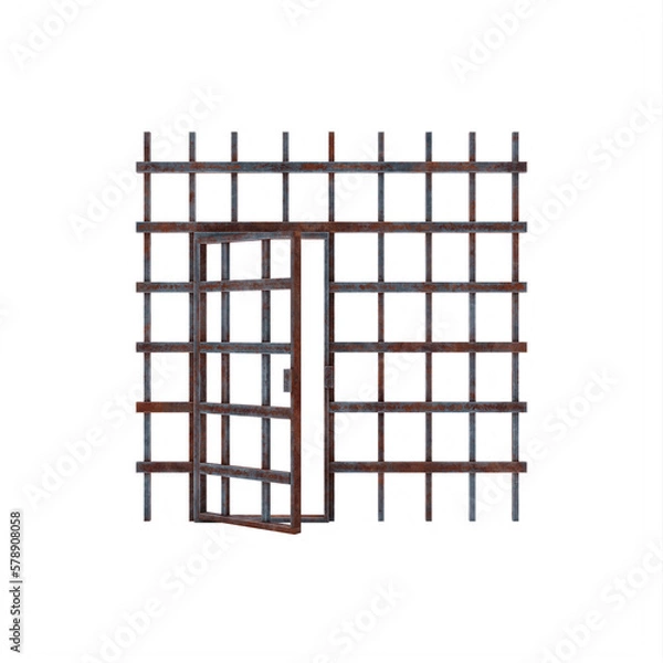 Obraz Prison bars with doors