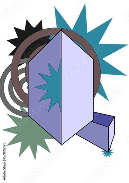 Fototapeta muted abstract drawing