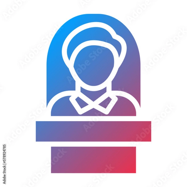 Fototapeta Vector Design Principal Icon Style