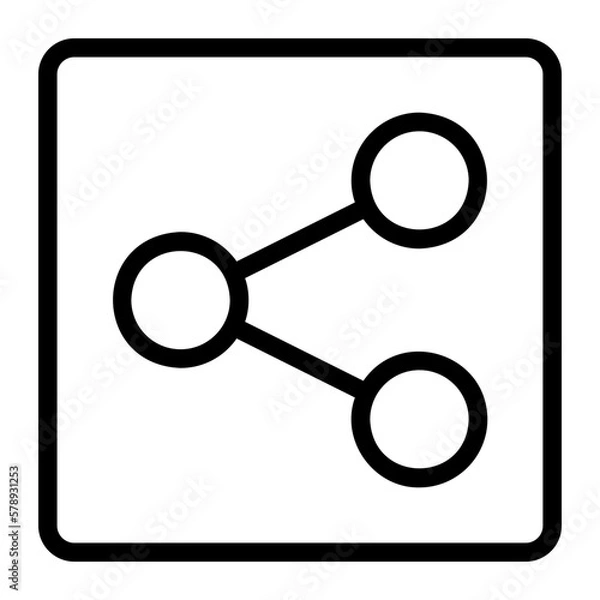 Obraz share line icon