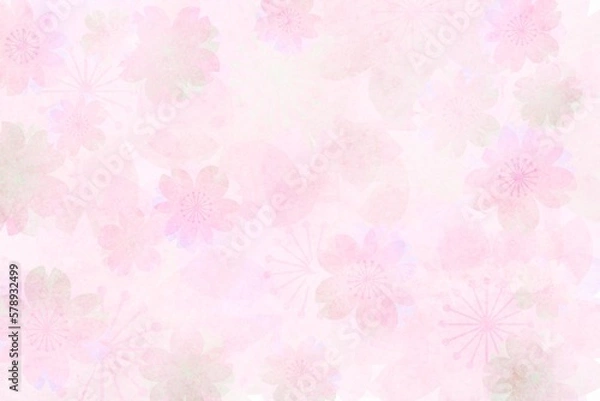 Fototapeta 可愛いピンクの桜の花の春の背景 花の壁紙