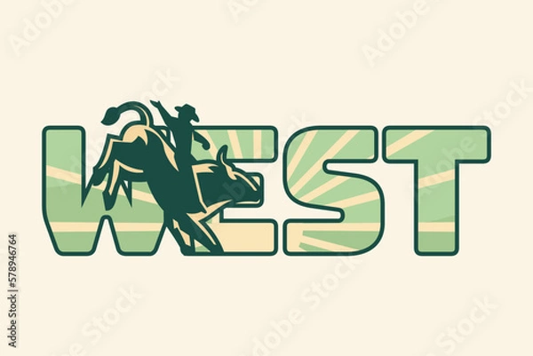 Obraz Wordmark West Logo