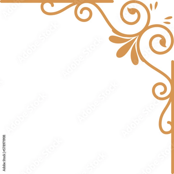 Fototapeta Luxury Corner Frame