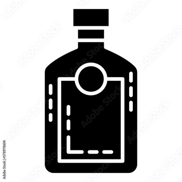 Obraz glass bottles icon