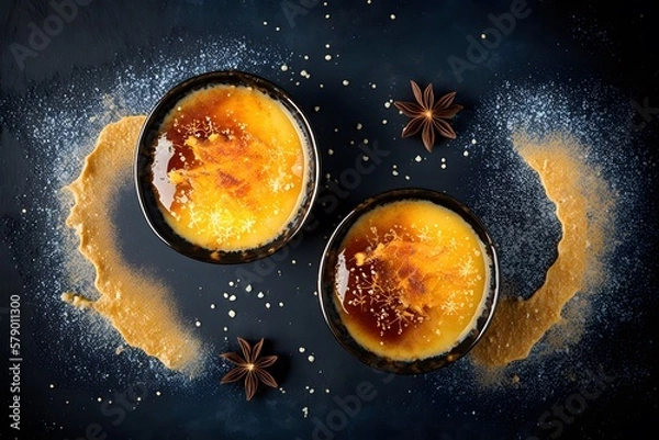 Obraz creme brulee created using AI Generative Technology