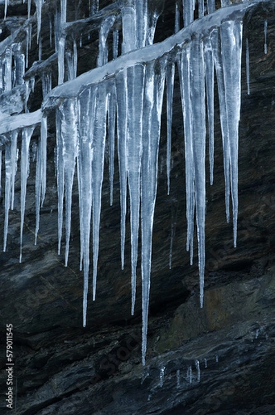 Obraz icicles on the rock