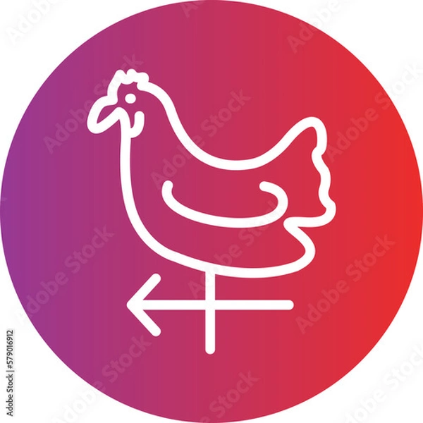 Fototapeta Vector Design Weather Vane Icon Style