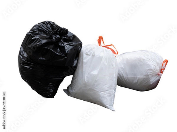 Obraz Garage bags isolated on white background