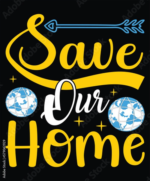 Obraz Earth Day Svg Design.