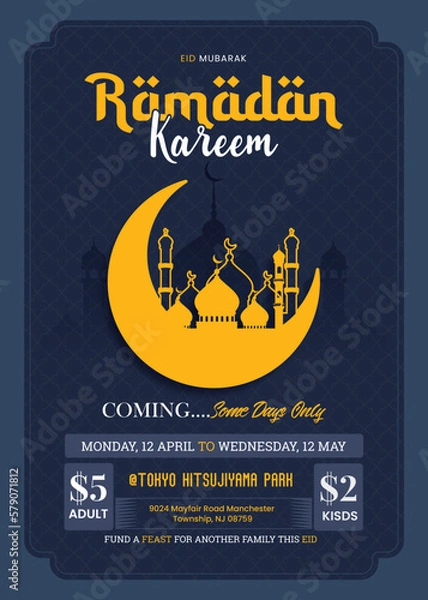 Obraz Ramadan Kareem Flyer