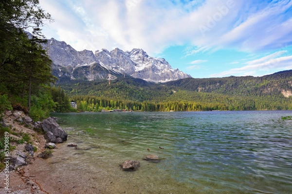 Obraz Eibsee lake and Bavaria Alps