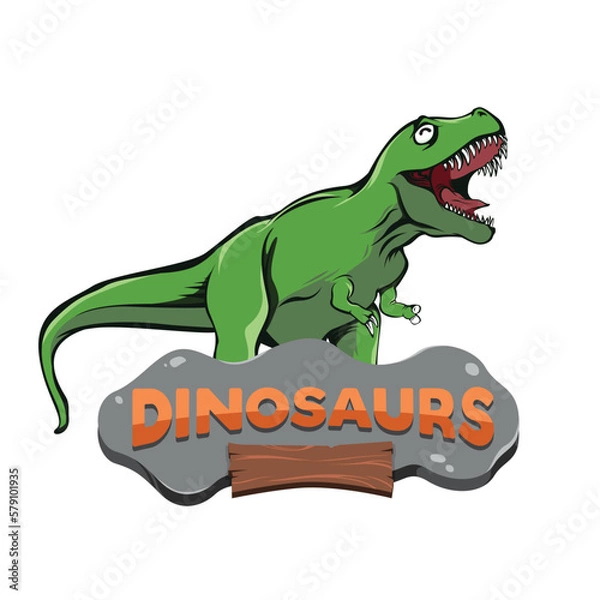 Obraz Vektor Trex Dinosaurus