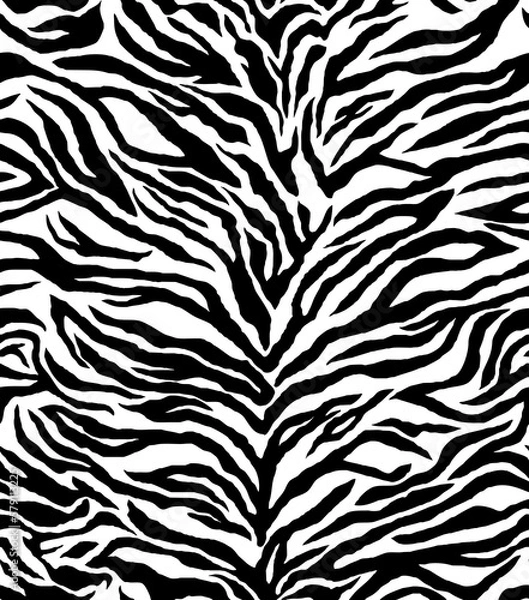 Obraz Seamless zebra pattern, animal print.