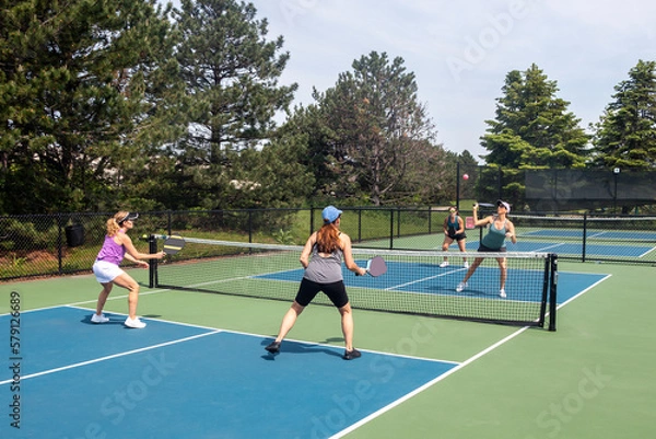 Obraz Pickleball Players in Action