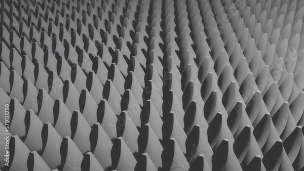 Fototapeta Abstract shapes 3d pattern