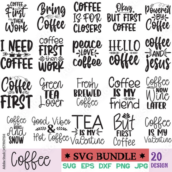 Obraz Coffee Svg Bundle 2