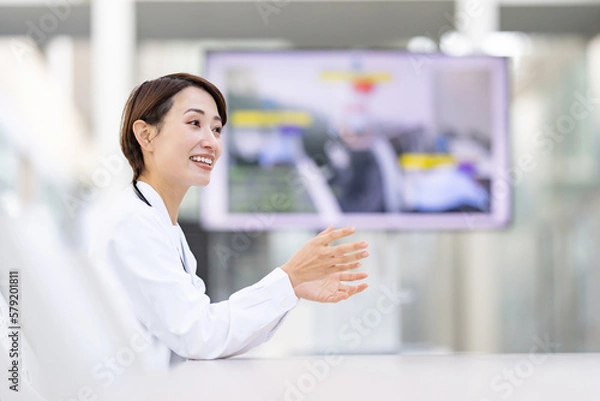 Fototapeta 医療・医者・モニター・女性