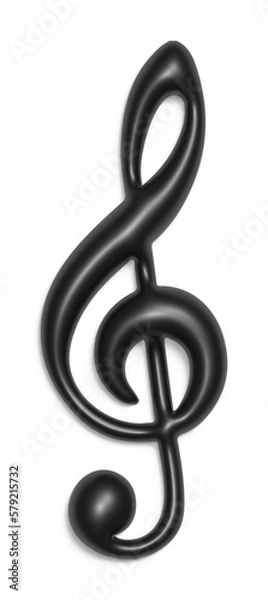 Obraz 3d render of a clef