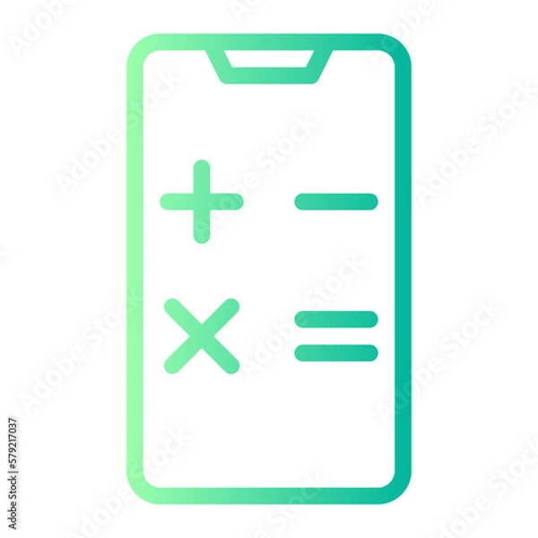 Fototapeta calculator gradient icon