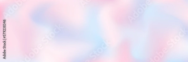 Fototapeta Romantyczny wzór nieba gradientowego. Cirrus Clouds Gradient Tło. Różowe i niebieskie kolory. Koncepcja wektorowa abstrakcyjna.