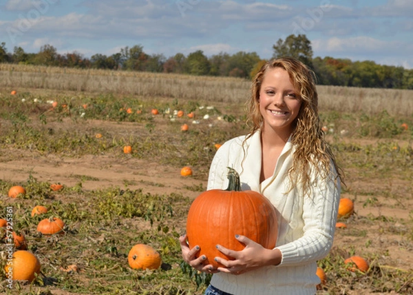 Obraz Pumpkin teenager