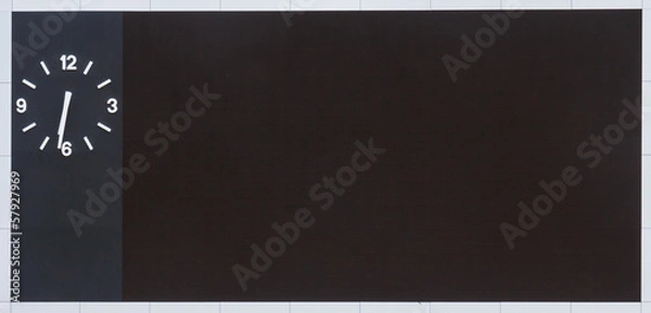 Obraz Empty scoreboard displaying with clock