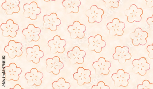 Fototapeta 梅の和柄