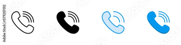 Fototapeta phone icon. sign for mobile concept and web design. vector illustration