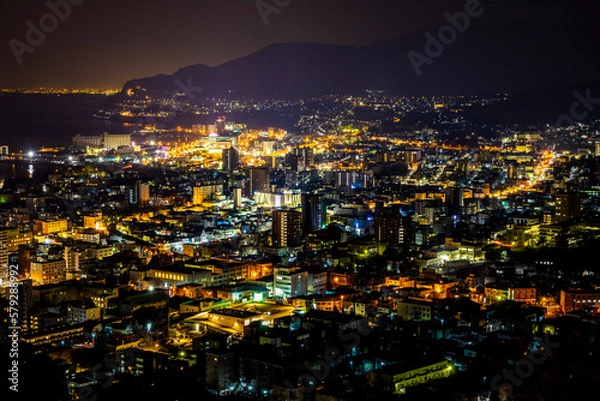 Obraz 旭展望台から見た小樽の夜景（北海道小樽市）