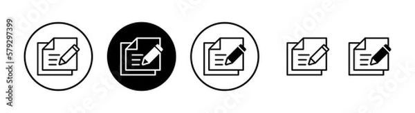 Fototapeta Note icon vector illustration. notepad sign and symbol