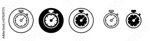 Fototapeta stopwatch icon vector illustration. Timer sign and symbol. Countdown icon. Period of time