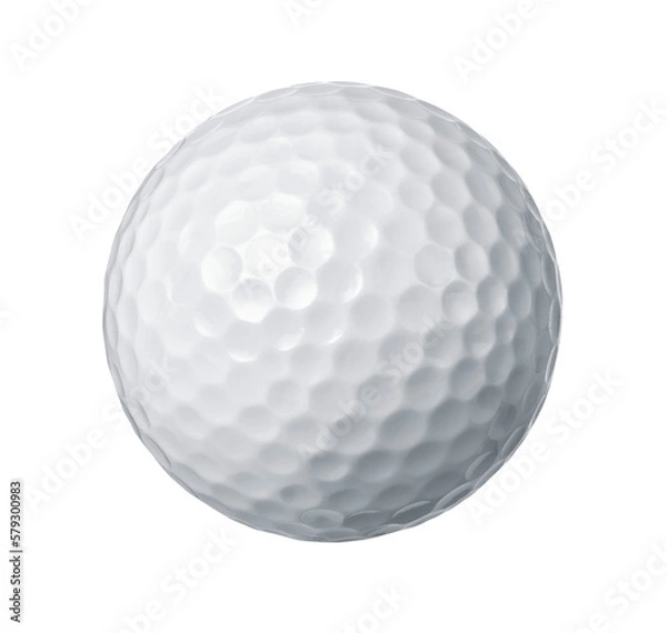 Obraz Close up of a golf ball cut out of the background