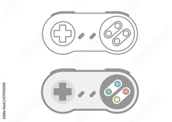 Obraz GAMING - VECTOR ILLUSTRATOR ON WHITE BACKGROUND - VECTOR_T004